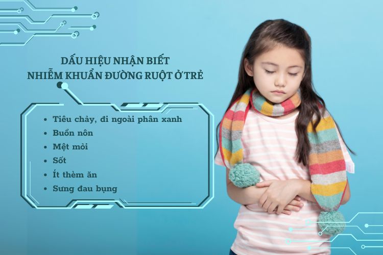 Những dấu hiệu điển hình của bệnh nhiễm khuẩn đường ruột trẻ em và trẻ sơ sinh