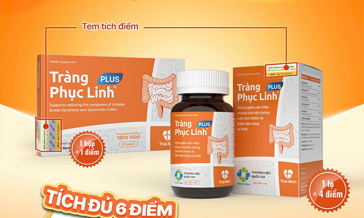 Tích đủ 6 điểm tặng ngay 1 hộp Tràng Phục Linh PLUS 20 viên trị giá 195.000 đồng