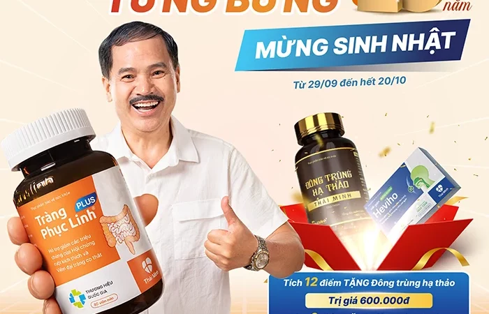 Quà tặng tưng bừng mừng sinh nhật Tràng Phục Linh PLUS tròn 15 tuổi