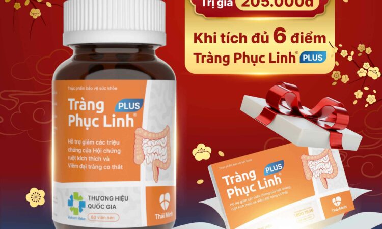 Tặng miễn phí 1 hộp Tràng Phục Linh PLUS 20 viên trị giá 205.000đ khi tích đủ 6 điểm Tặng miễn phí 1 hộp Tràng Phục Linh PLUS 20 viên trị giá 205.000đ khi tích đủ 6 điểm